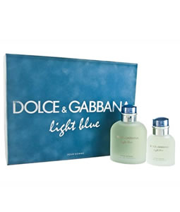 DOLCE & GABBANA D&G LIGHT BLUE 125ML & 40ML GIFT SET FOR MEN